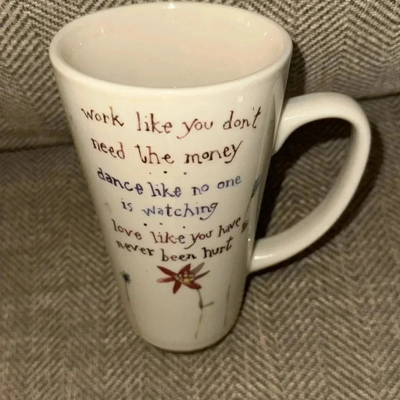 VTG Natural Life Multi-Colored Robbin Rawlings Graphic Coffee Mug Cup - Picture 1 of 11